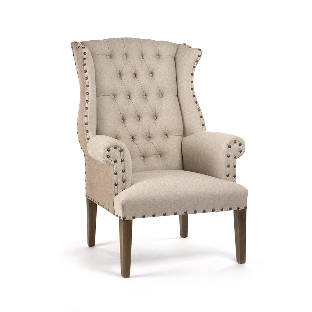 Tufted Wingback Chair