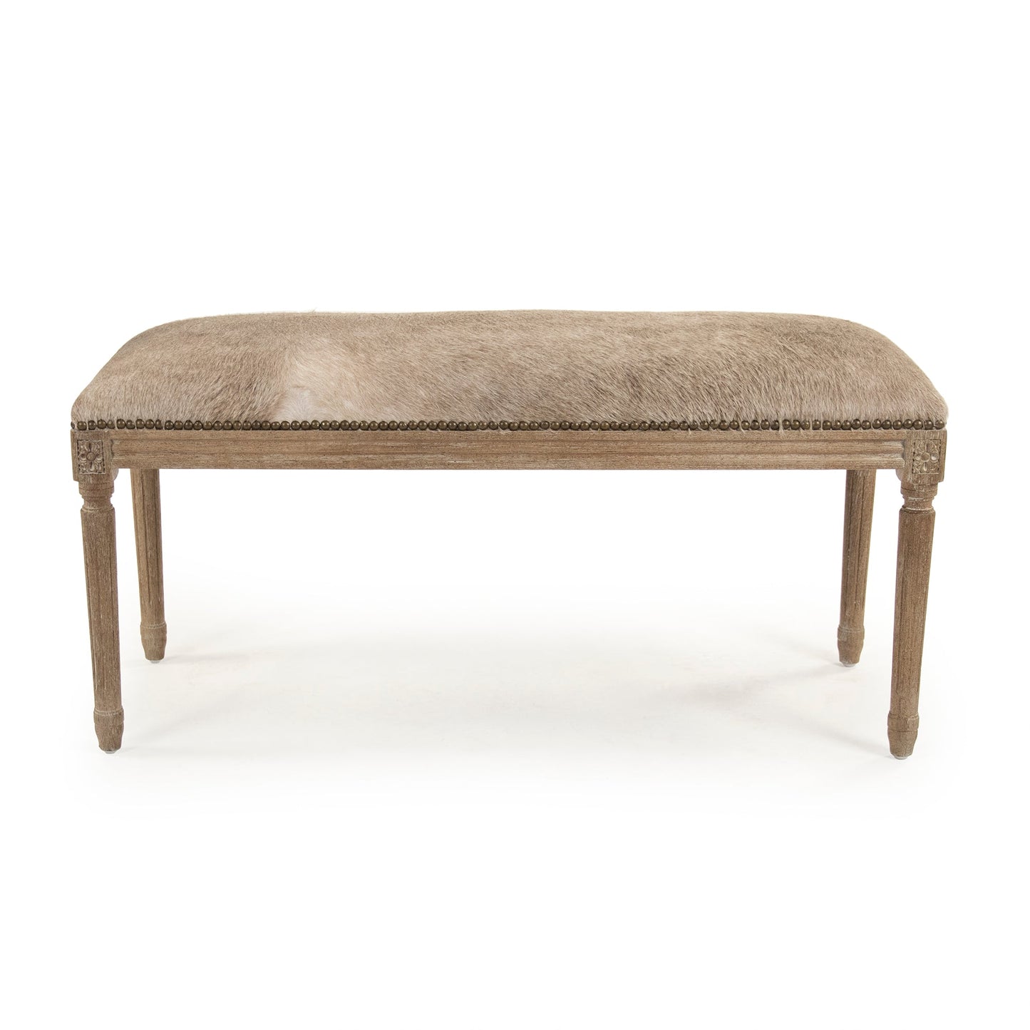 Cow Hide Bench