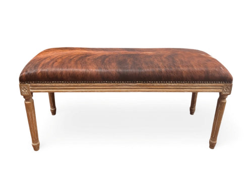 Cow Hide Bench B014 E272 Cow EM