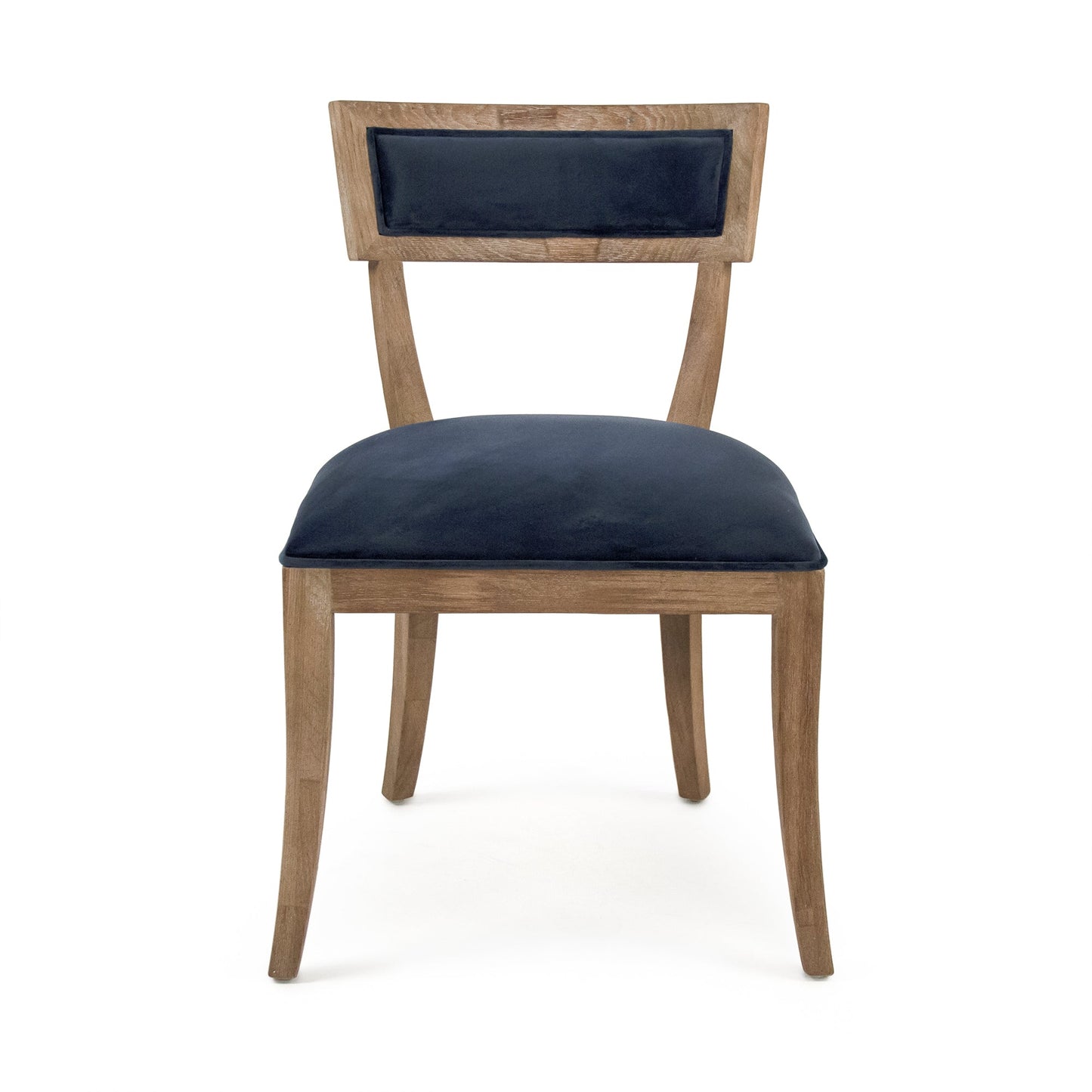 Blue Velvet Carvell Side Chair