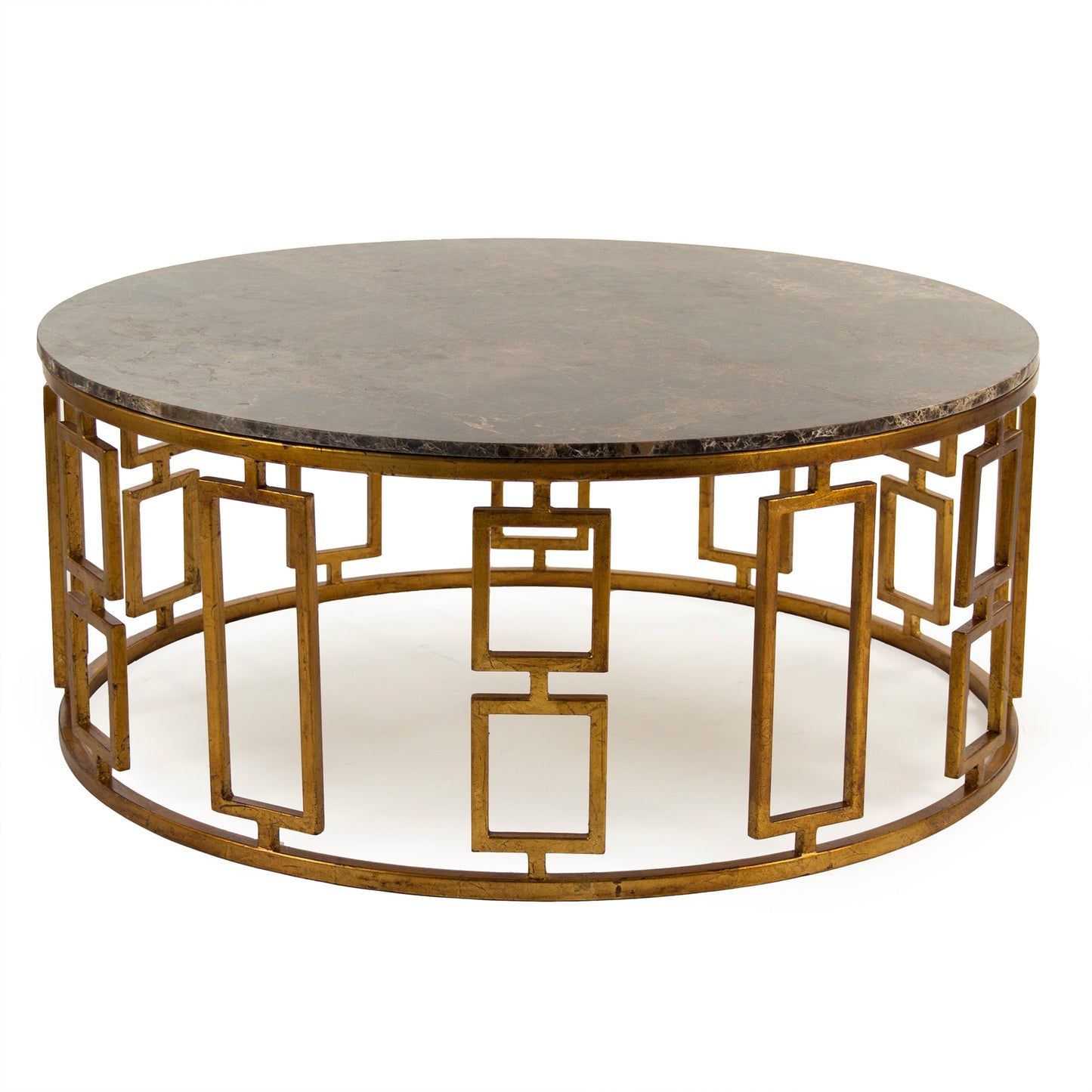 Adelise Round Marble Top Coffee Table