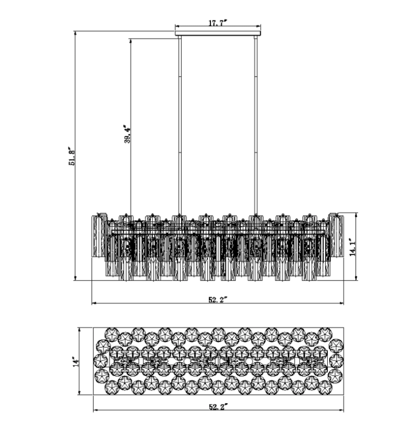 Aurora Cascade Chandelier