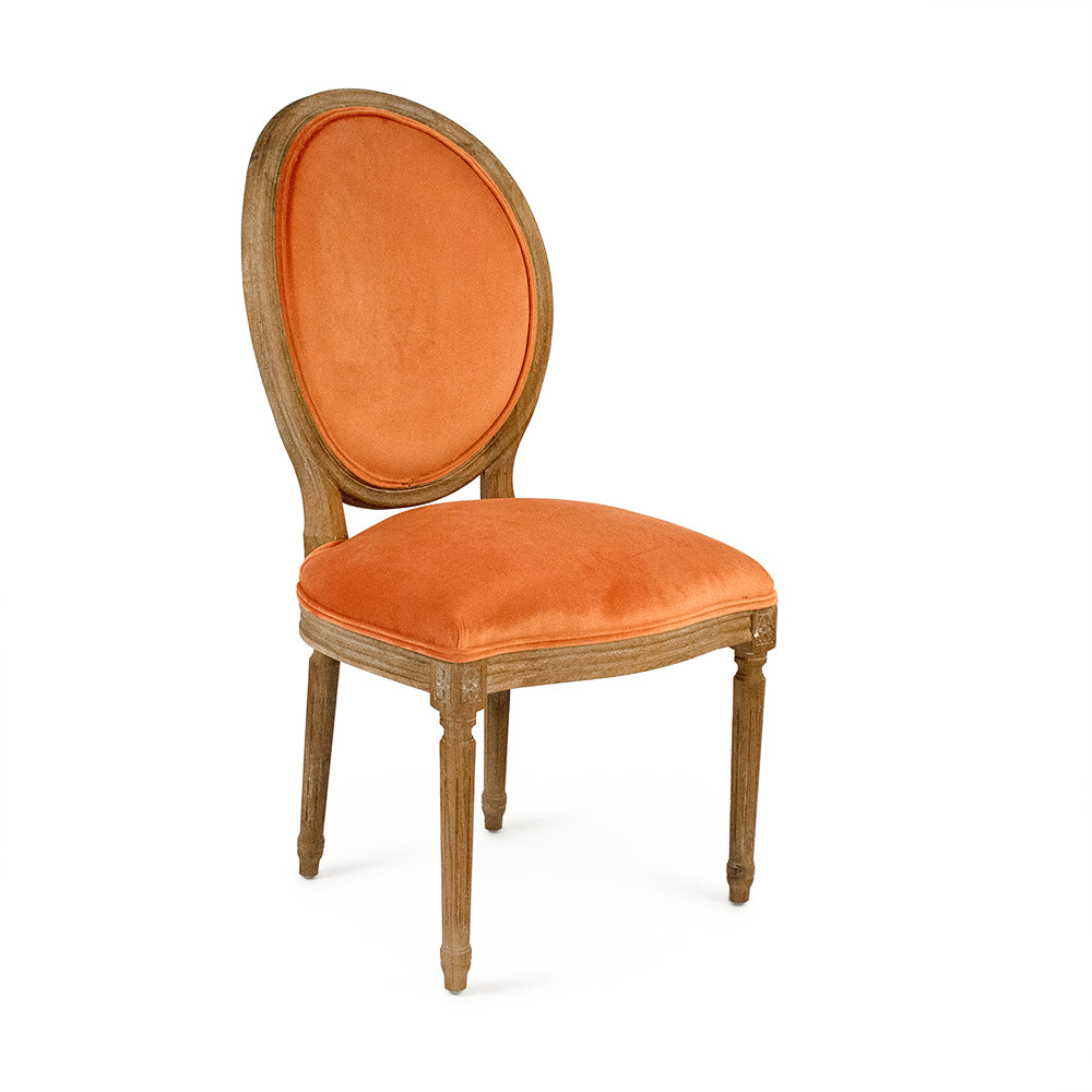 Clementine Velvet Medallion Side Chair