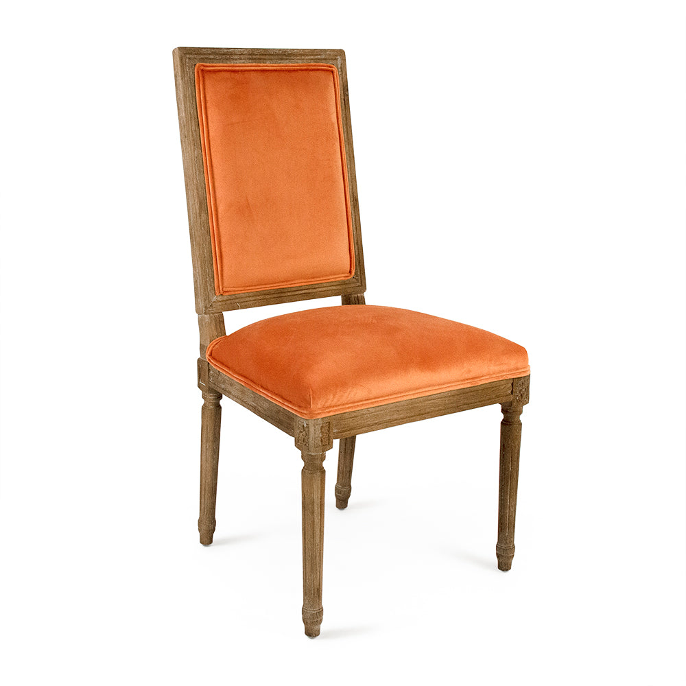 Clementine Velvet Louis Side Chair