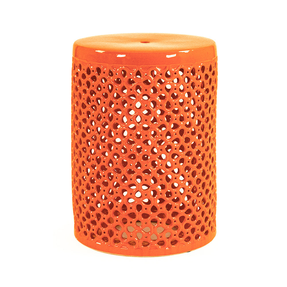 Lanie Garden Stool Orange