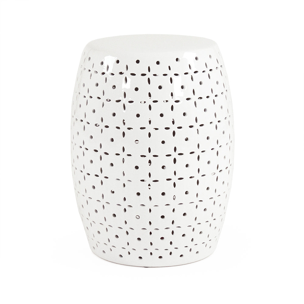 Lovell Garden Stool White