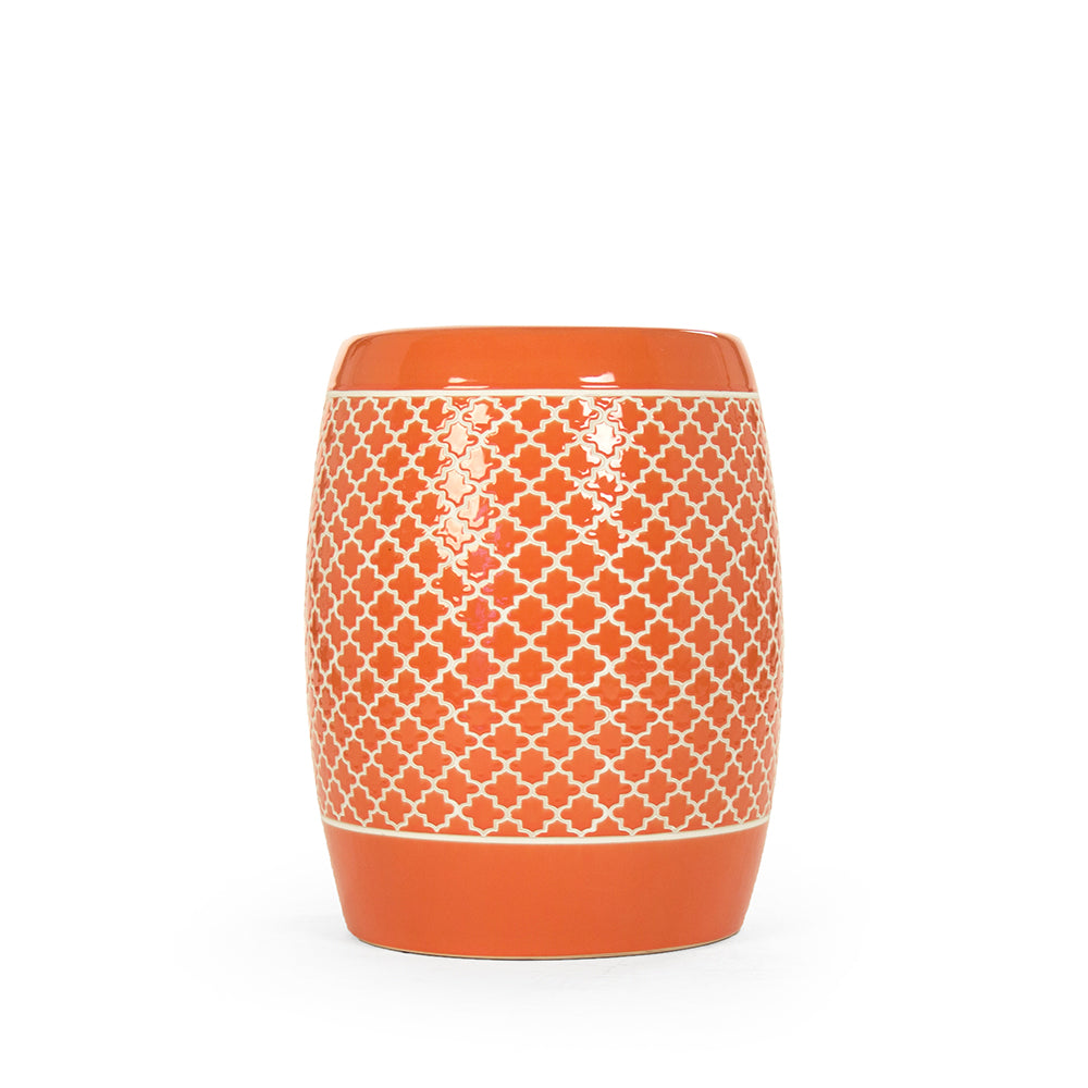 Gable Garden Stool Orange