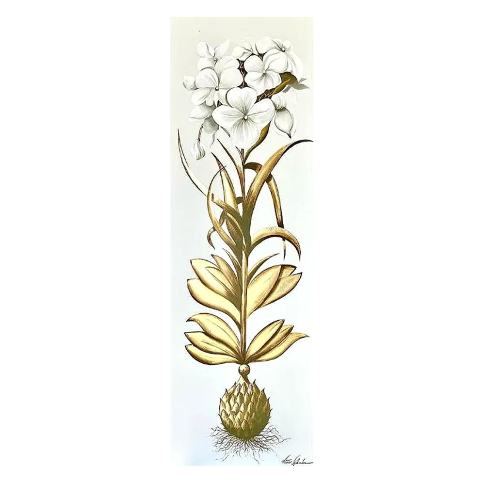 Lilly Gold Leaf I - Size 20"X60"