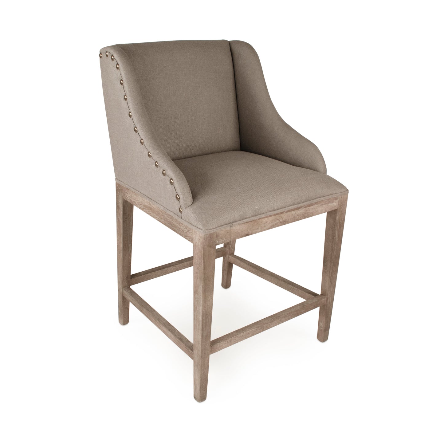 Connor Counter Stool (Grey Linen)