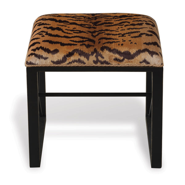 Medallion Gold Le Tigre Natural Single Bench by Scalamandre for Port 68