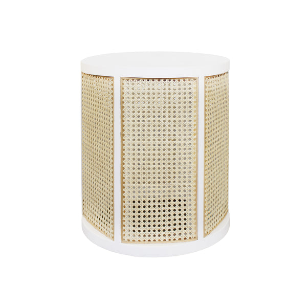 Worlds Away Freya Cane Side Table