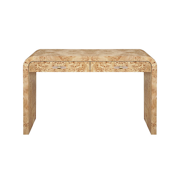 Worlds Away Petra Burl Wood Desk