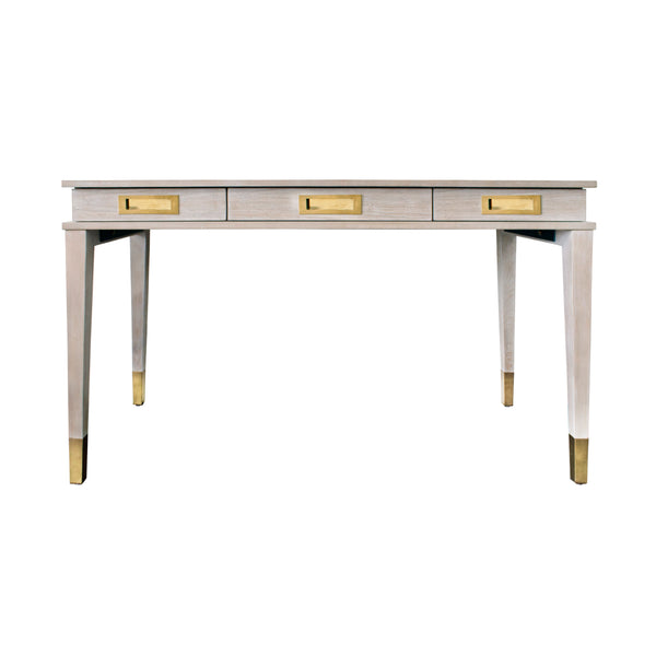 Worlds Away Plato Desk Cerused Oak