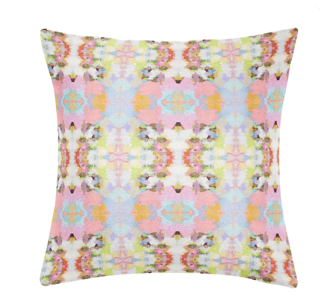 Laura Park Brooks Avenue PINK Linen Cotton Pillow