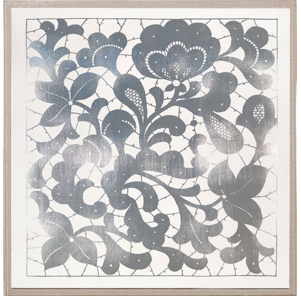 Natural Curiosities Gilded Lace Art in Silver