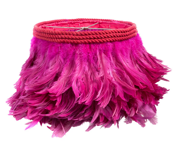 Jamie Dietrich Feather Chandelier, Fuchsia