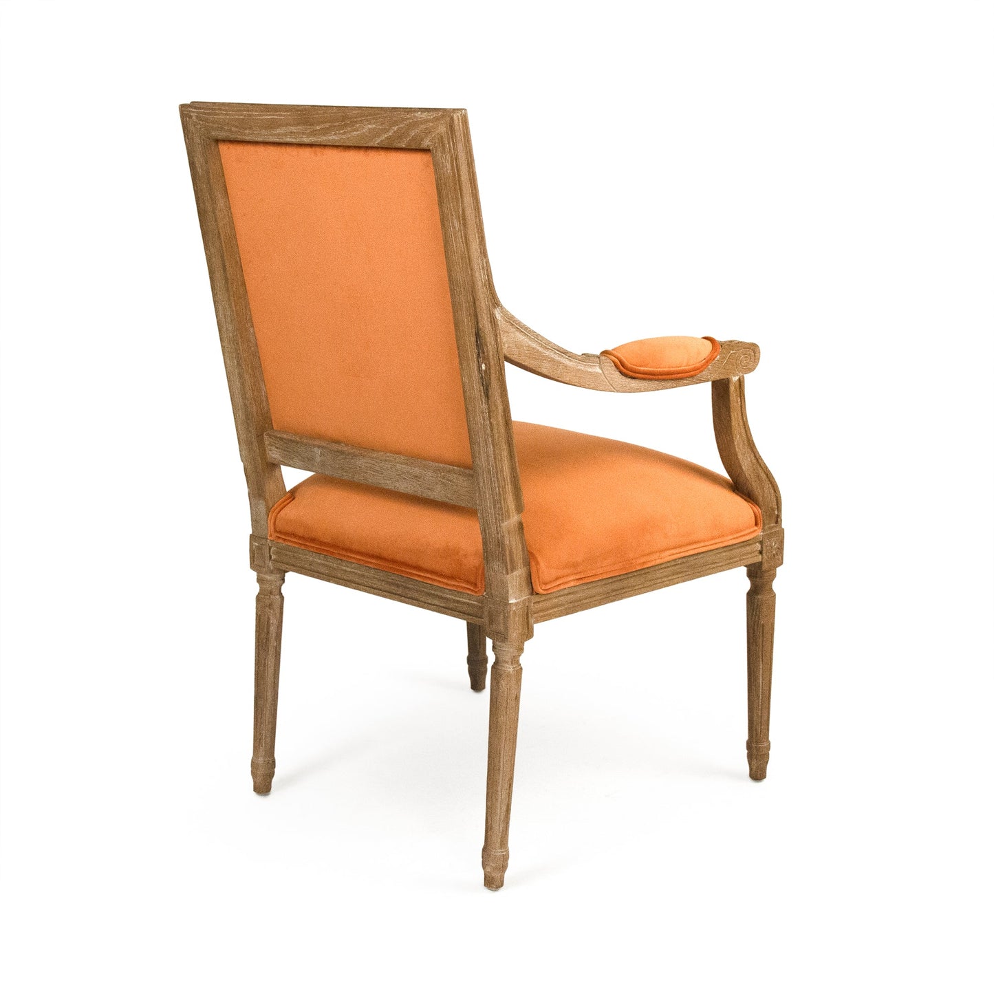 Clementine Velvet Louis Arm Chair