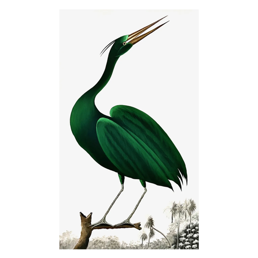 Emerald Crane I - Size 36"X60"
