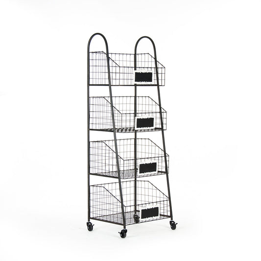 Rolling storage basket cart. Perfect for pantry or craft room.