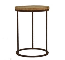 round minimalist end table