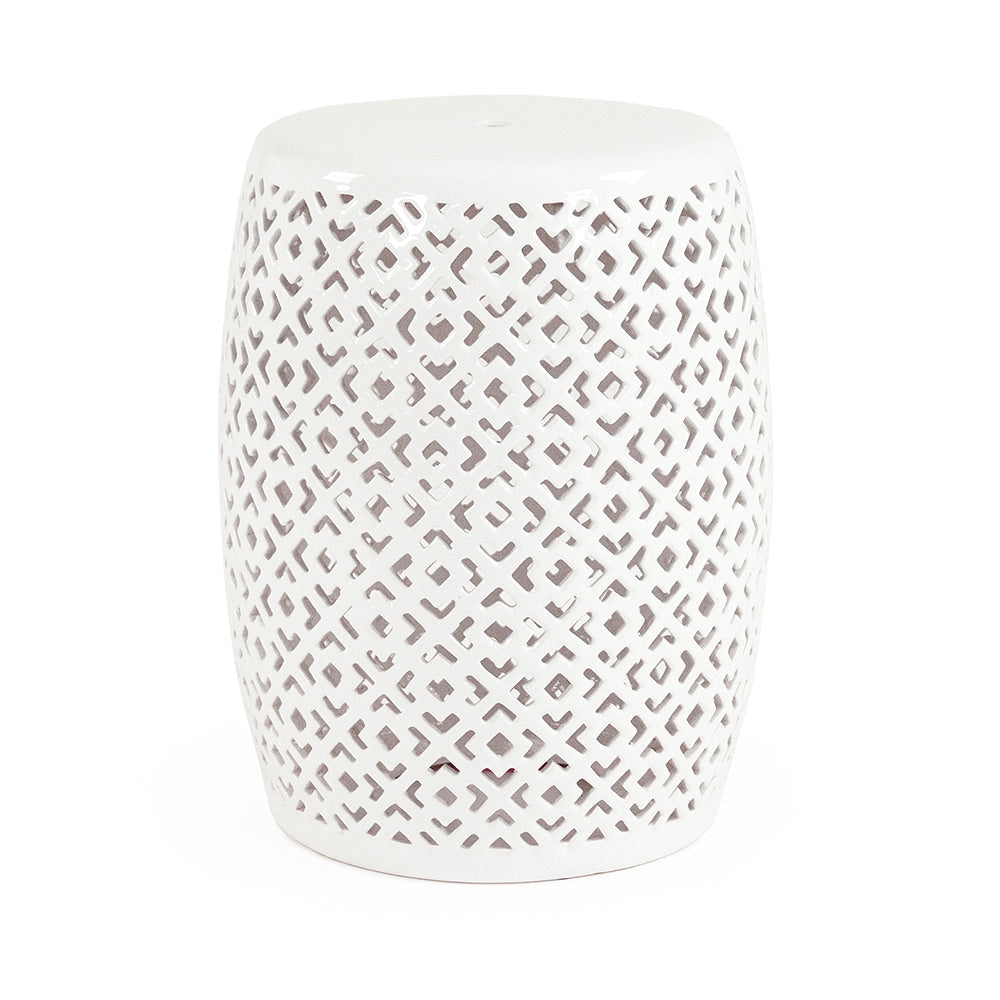 Lorin Garden Stool White